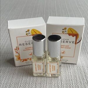 Clean Reserve Caramel Swirl travel rollerball Set